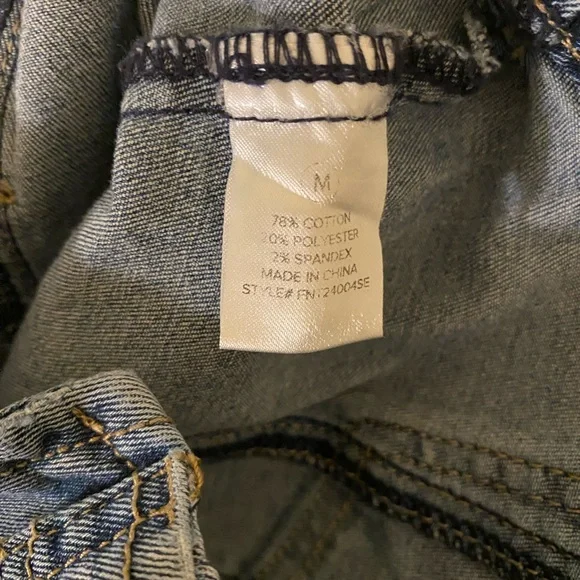 Fashion Nova-Buckle Bunny Denim Corset Top - Medium - Picture 9 of 9